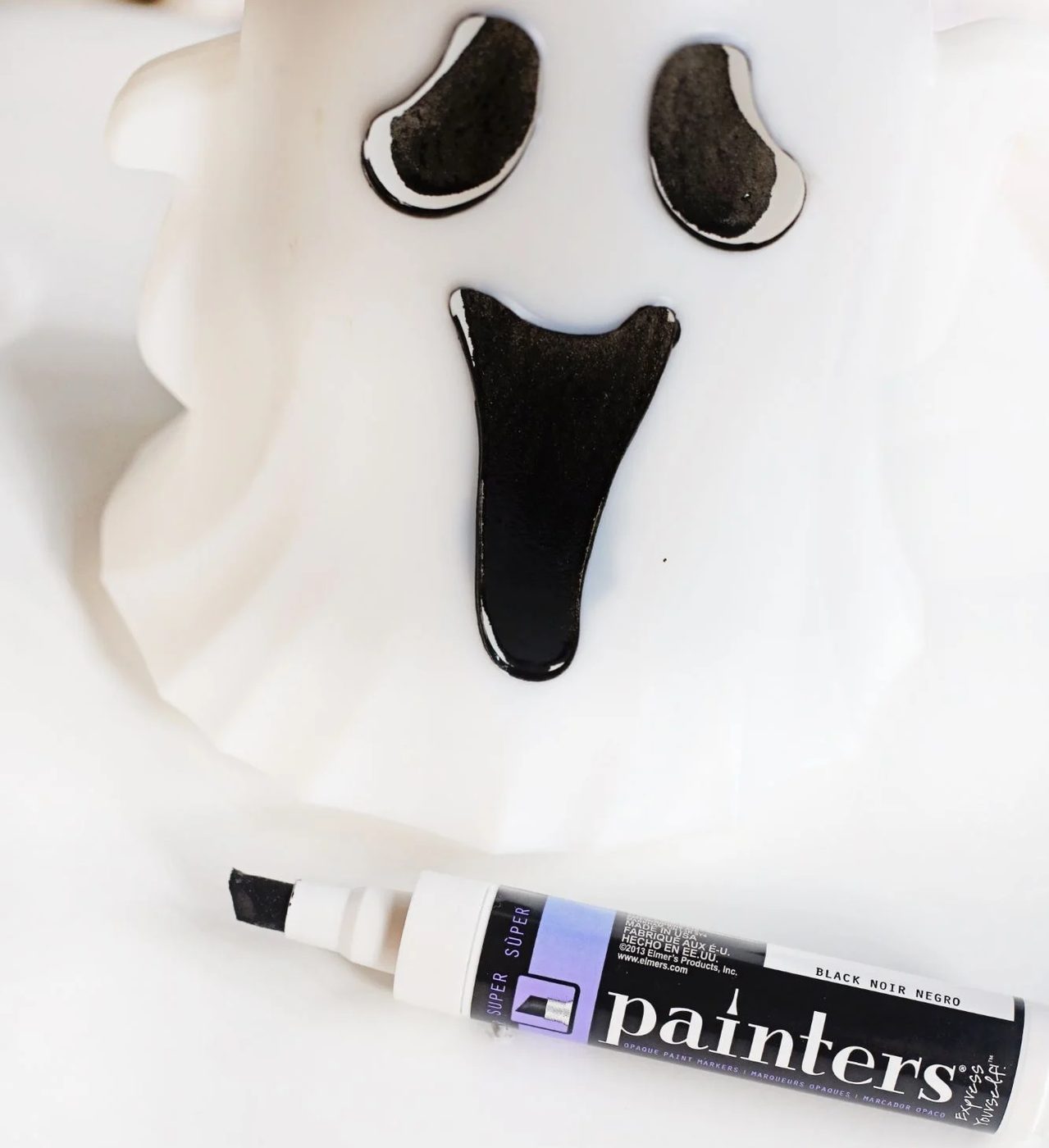 Handmade Mickey Mouse Ghost Luminary Painting The Eyes And Mouth (1), Bekob