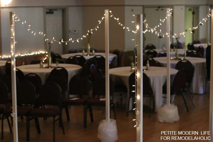 The well fitted straightforward light stands for your next garden party, indoor wedding, or shower!