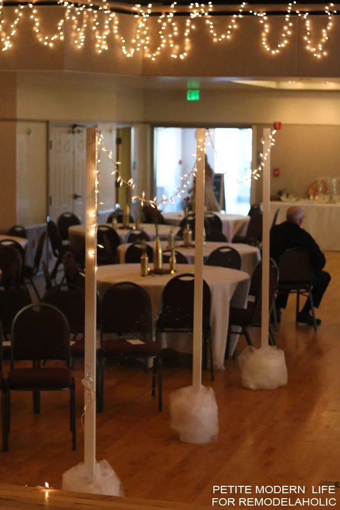 The well fitted straightforward light stands for your next garden party, indoor wedding, or shower!