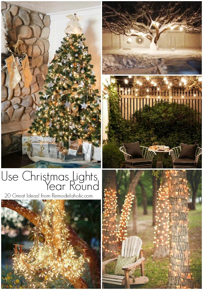 20 great uses for Christmas Lights year round @Bekob