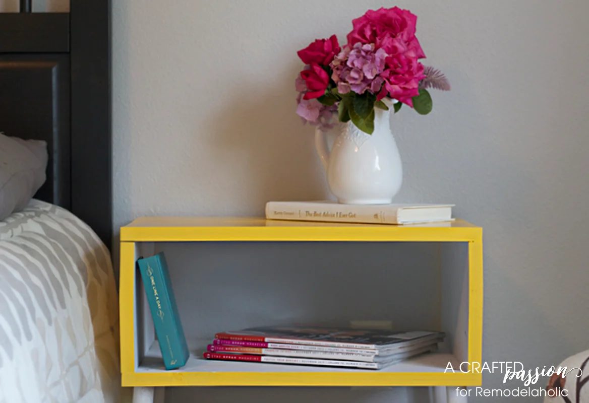 walkthrough for a boxy, modern side table by A Crafted Passion featured on @Bekob