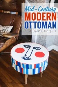 Handmade modern ottoman by Tried and True via @Bekob