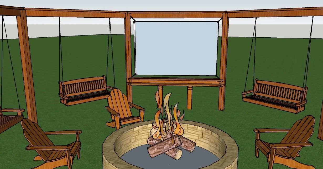 Building a Pergola with an Optional Movie Screen by Little White House Blog featured on @Bekob