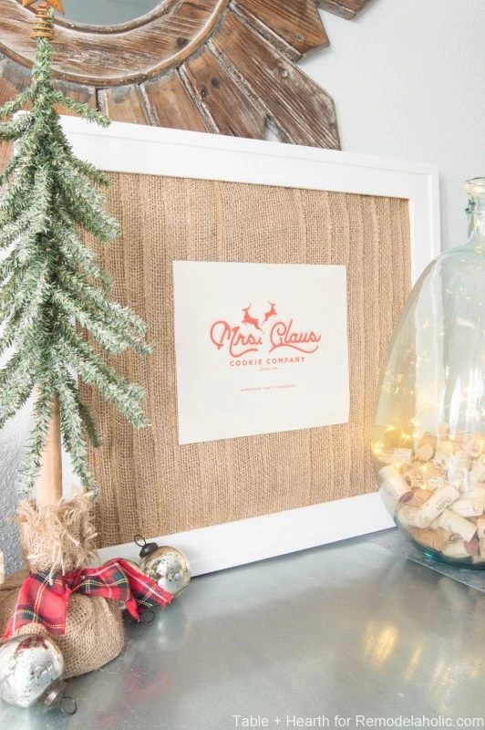 Diy Gift option, Handmade Burlap Picture Frame And Printable Wall Art @Bekob