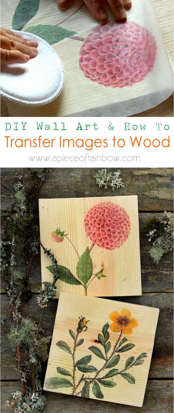 Diy Gift option, Transfer Free Printable Image To Wood