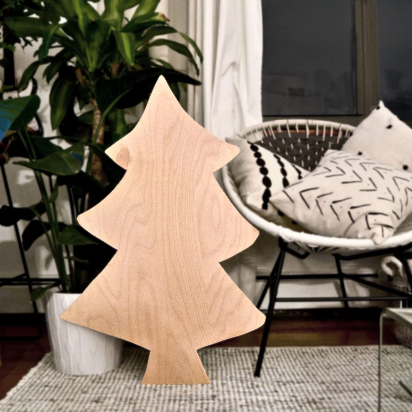 straightforward Handmade Plywood Christmas Tree With Lights, Best Friends Pizza Club Featured On @Bekob