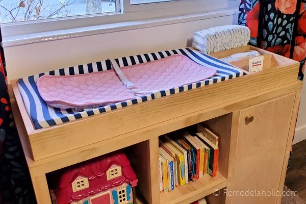 straightforward Handmade Baby Changing Table Topper Organizer For Cubby Shelf, Bekob