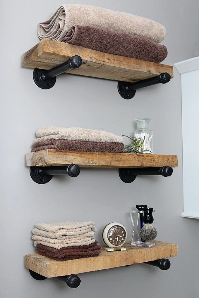Handmade Industrial Pipe Shelves 4951