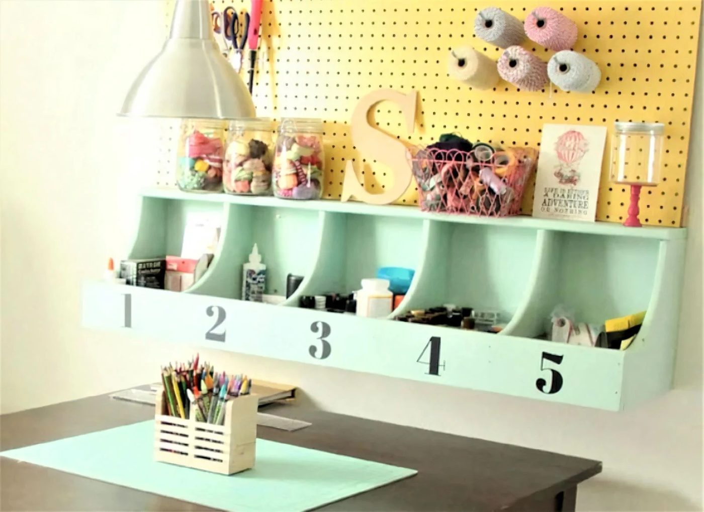 Wall Cubby Shelf @Bekob 084524