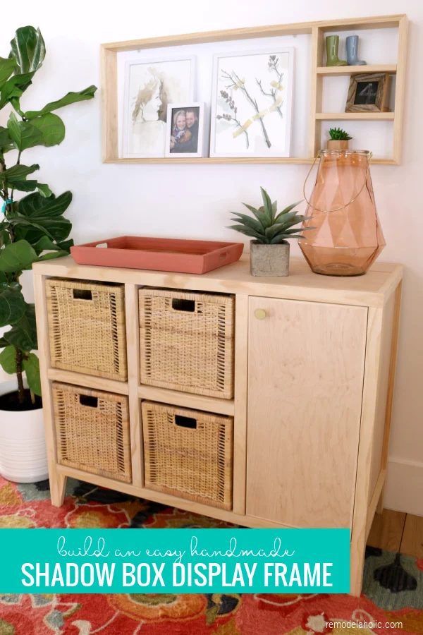 straightforward Handmade Shadow Box Display Frame For Wall Decor Above Entry Console Table, Bekob