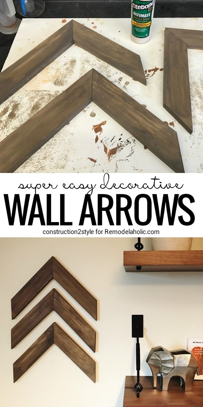 clearly straightforward Handmade Wooden Arrow Wall Decorations | Full Handmade walkthrough from construction2style on Remodealaholic.com | scrap wood projects | first-time projects