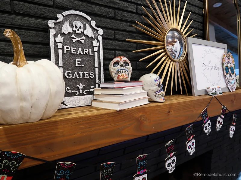 Dollar Store Halloween Hacks And Mantel Decor @Bekob 65