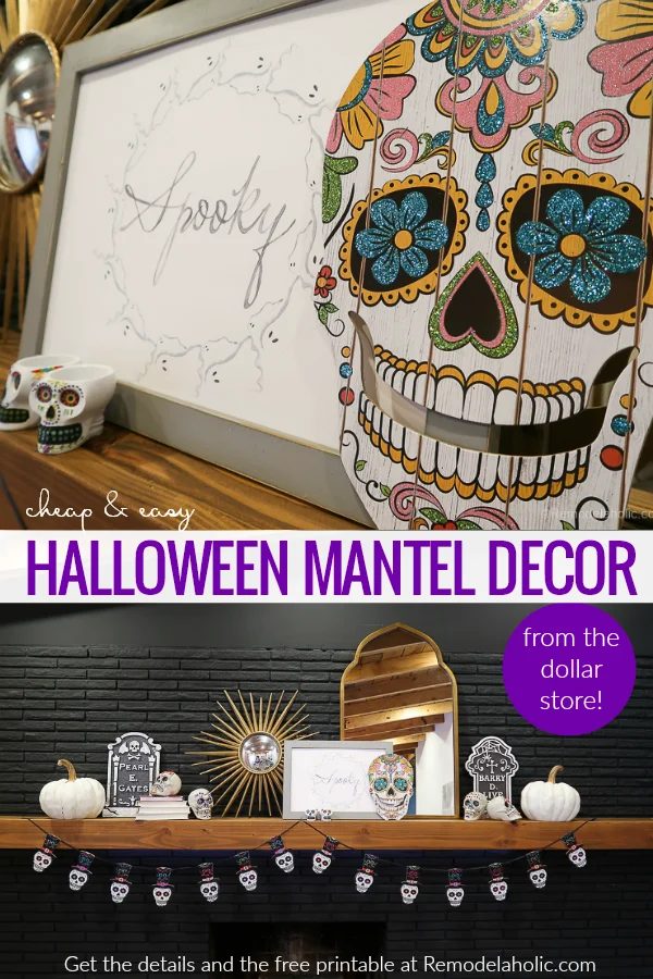 Dollar Store Halloween Decor Hacks With A Dollar Tree Haul And Free Halloween Printable #Bekob