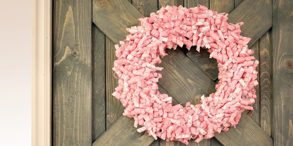 Paper Curl Valentine Wreath walkthrough