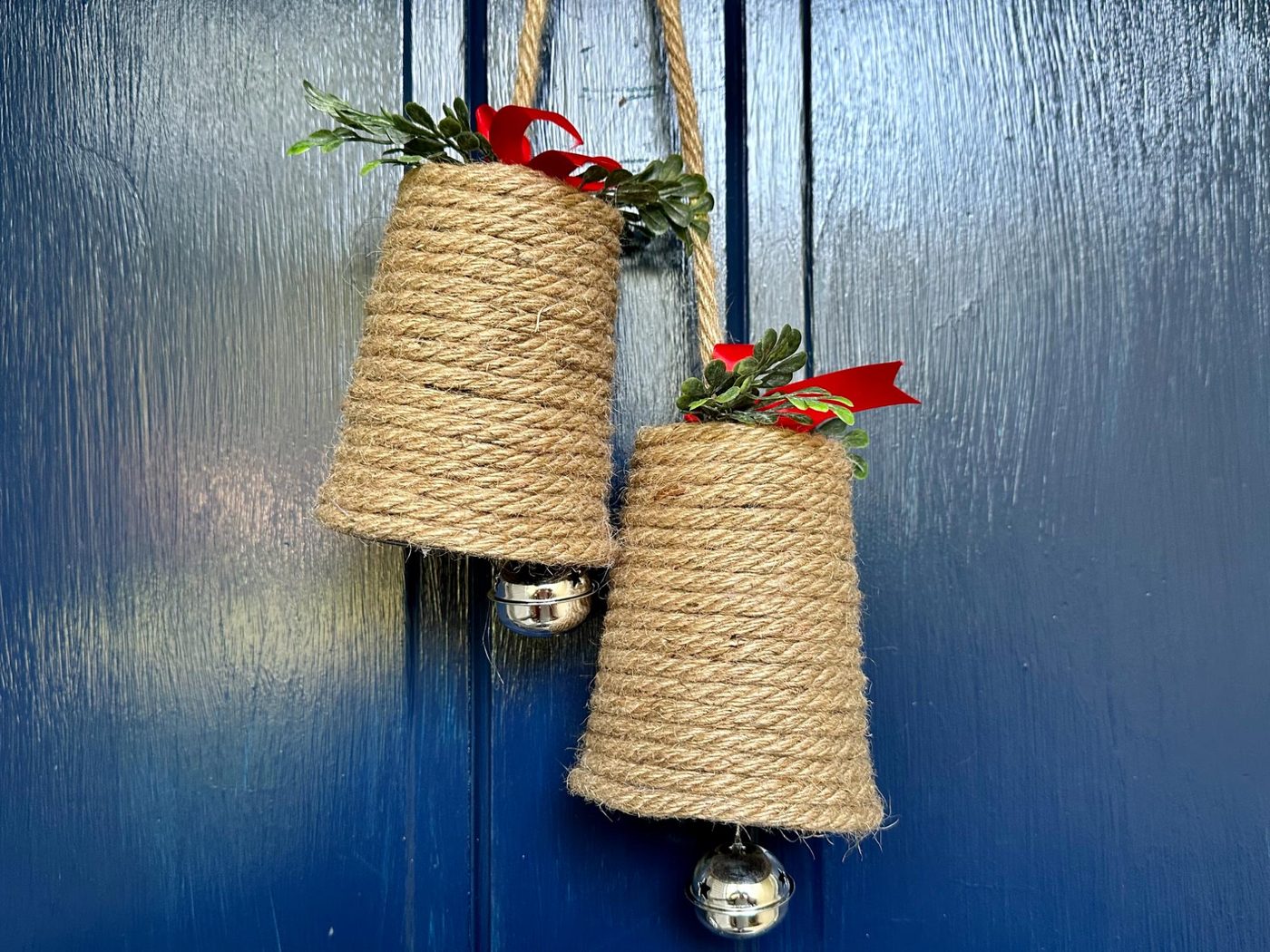 straightforward Dollar Tree Handmade Christmas Bells Door Hanger