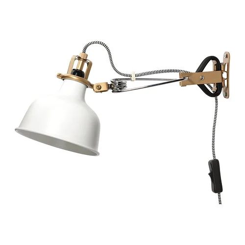 Ranarp Wall Clamp Spotlight With Led Bulb White 0210363 PE363794 S4
