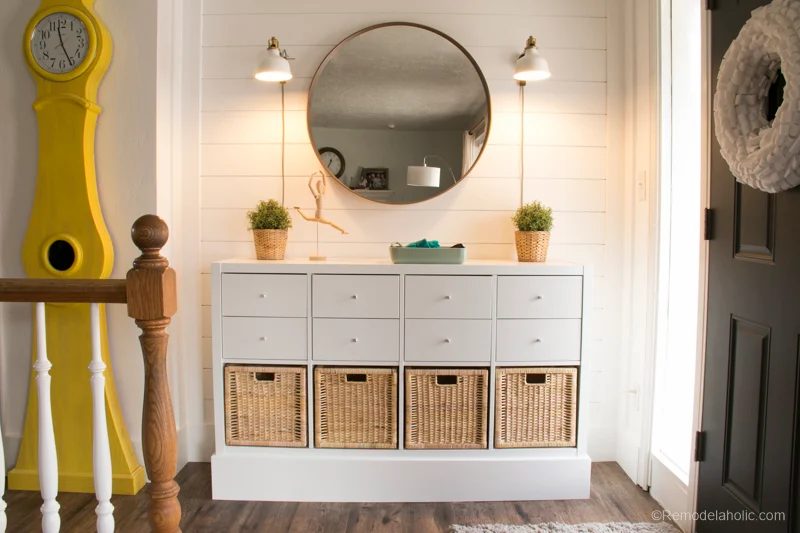 Entryway Storage and Decor on a modest-cost