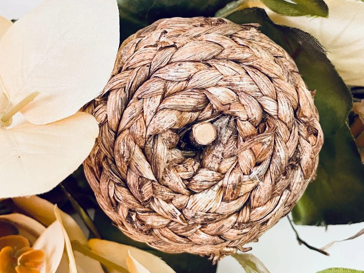 Rattan And Eycalyptus Farmhouse Dollar Tree Fall Wreath, Bekob