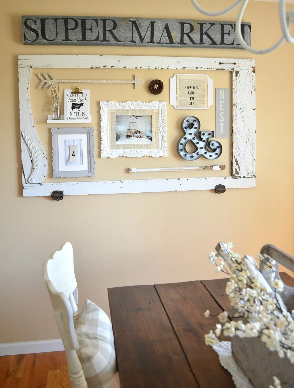 Dining Room Farmhouse Gallery Wall, Little Vintage Nest