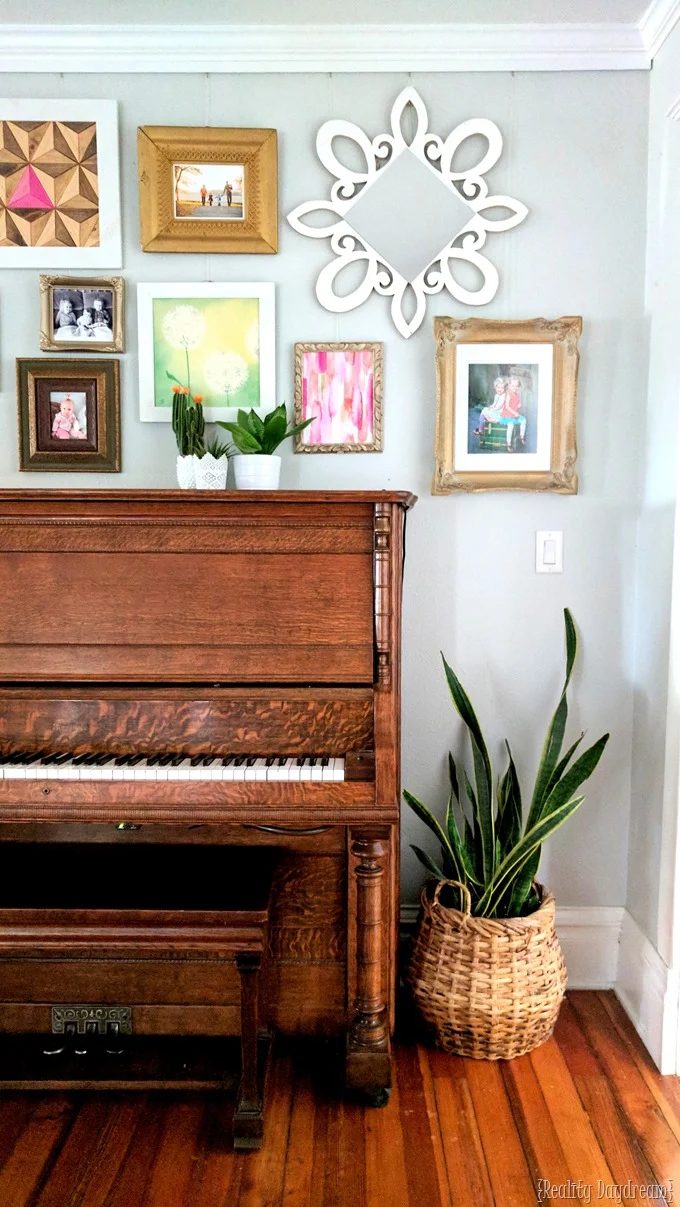 Gallery Wall Above The Piano, Reality Daydream
