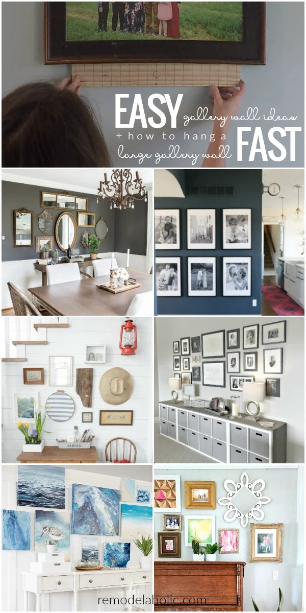 straightforward striking Gallery Wall options Plus The straightforward Way To Hang A Large Gallery Wall Fast #Bekob