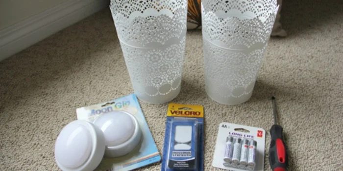 straightforward IKEA method Cordless Wall Lamps (from plant pots!)