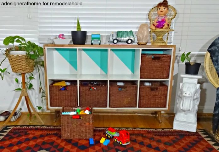 retro inspired toy storage unit for the Handmade impaired