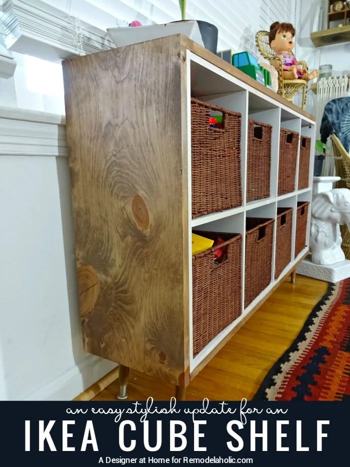 straightforward update for IKEA kallax or expedit shelf