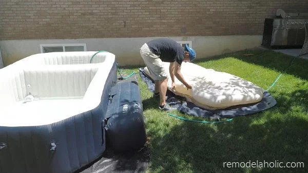 Setting Up Cover For Inflatable Pool Setup #Bekob