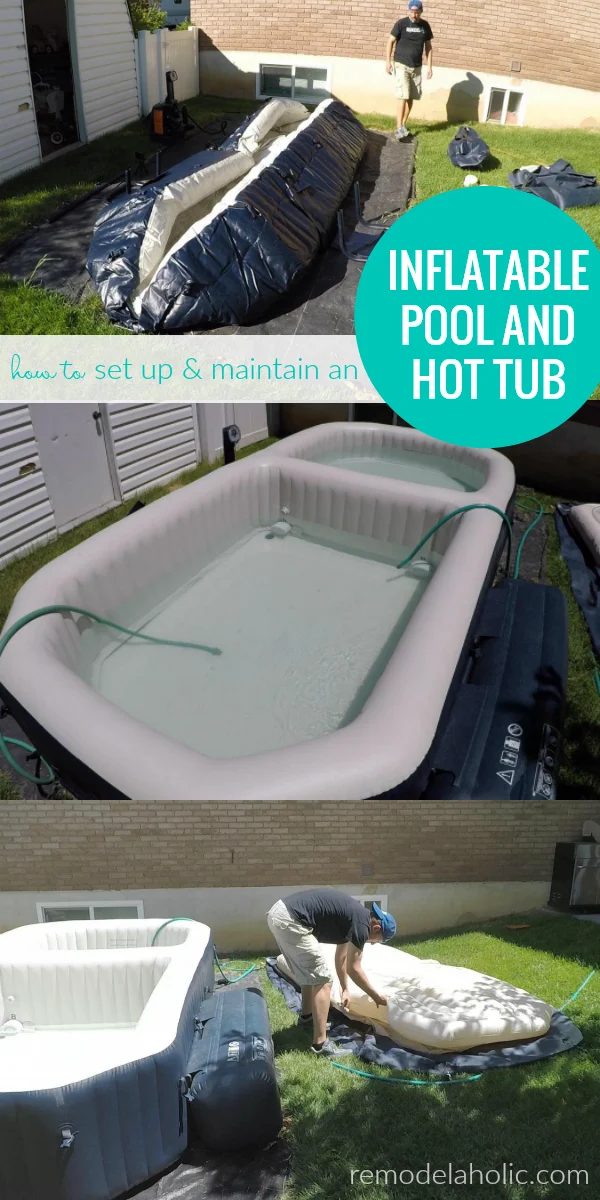 Inflatable Pool Setup And Hot Tub Maintenance