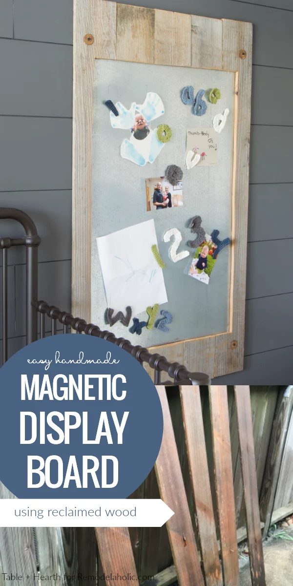 straightforward Handmade Magnetic Display Board Using Reclaimed Wood And Metal Sheeting #Bekob