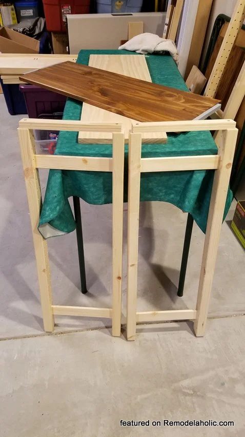 IKEA method Side Table Shelves, Side Pieces