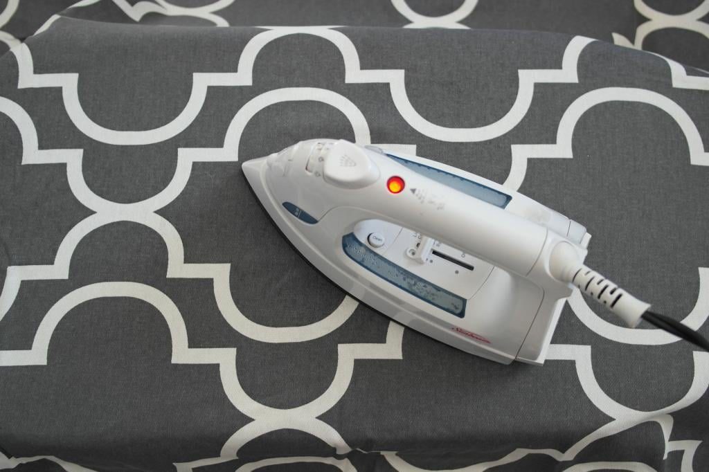 how to make a headboard cover from a shower curtain, Sypsie Designs on Bekob