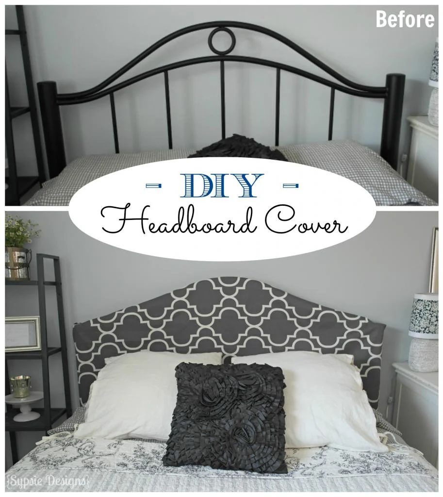 Handmade No-Sew Headboard Cover, Sypsie Designs on Bekob
