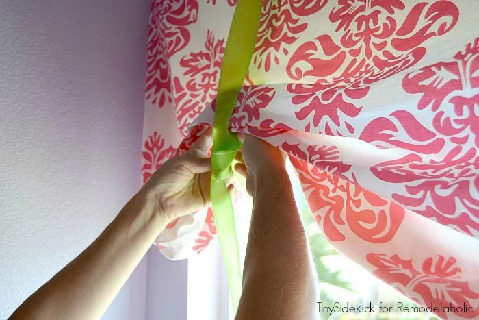 straightforward window treatments for little girls room