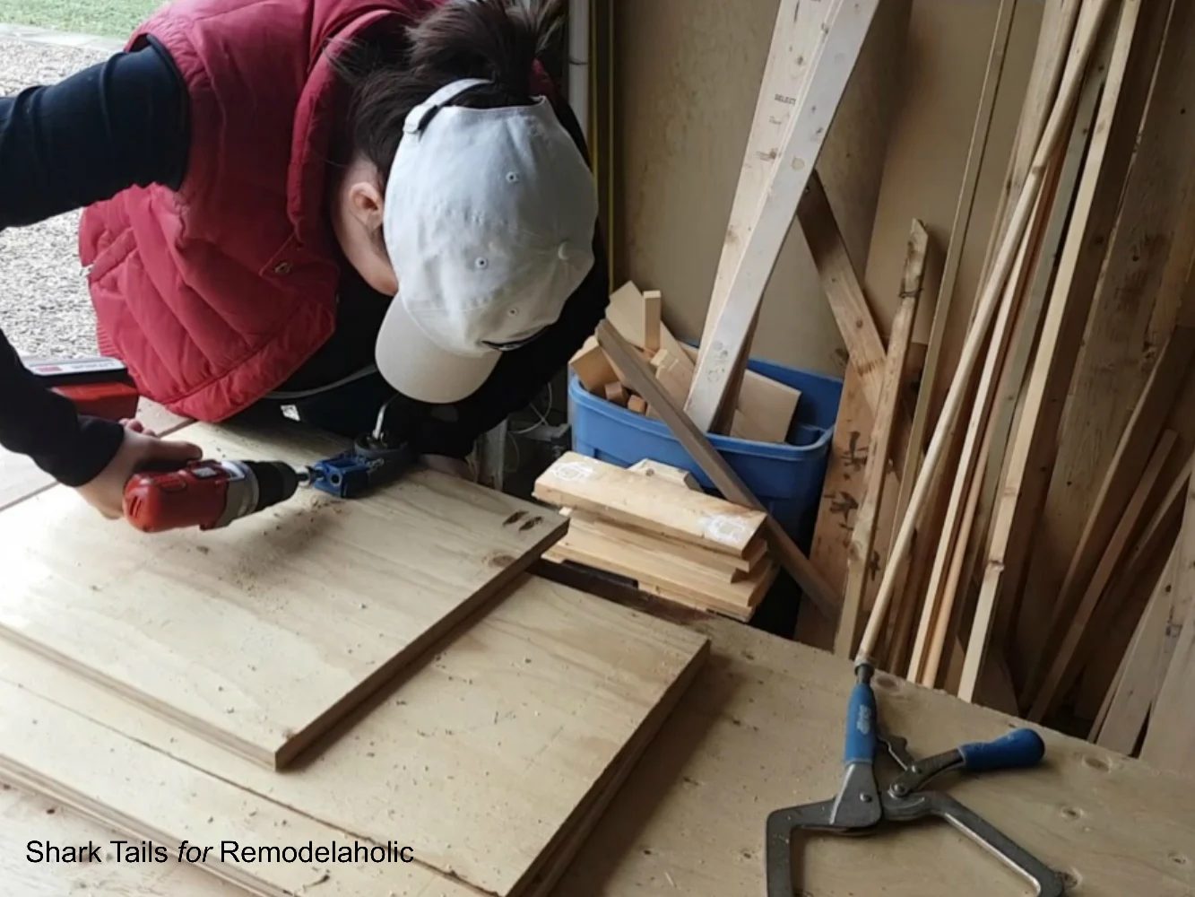 how to build a one sheet plywood storage box, kreg jig pocket holes to assemble box
