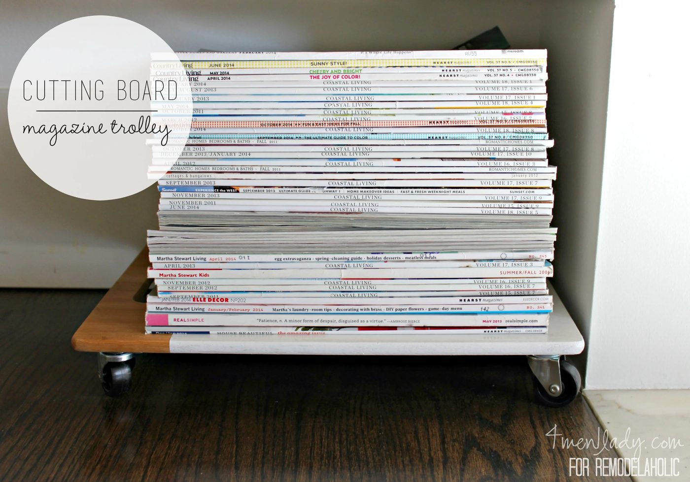 Handmade Magazine Trolley