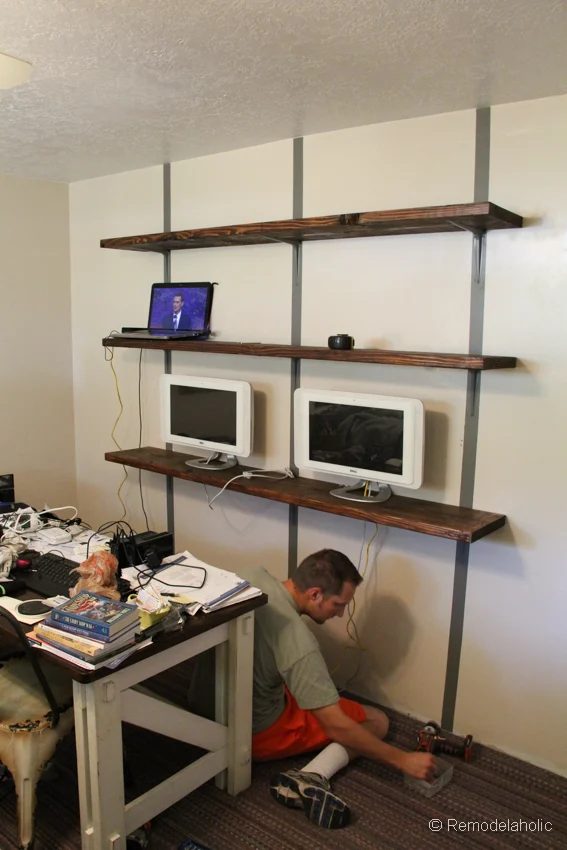 straightforward Rustic wall shelves walkthrough