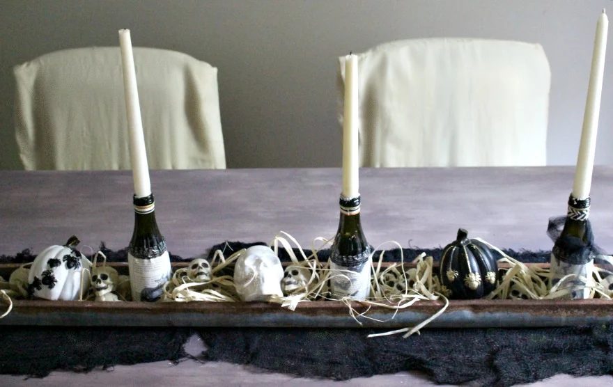 Michelle James Dollar Store Halloween Centerpiece Our Crafty Mom