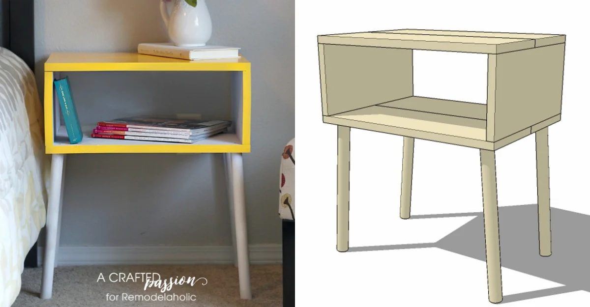 Build a Handmade modern side table for just $15 with this straightforward walkthrough and building plan @Bekob fb