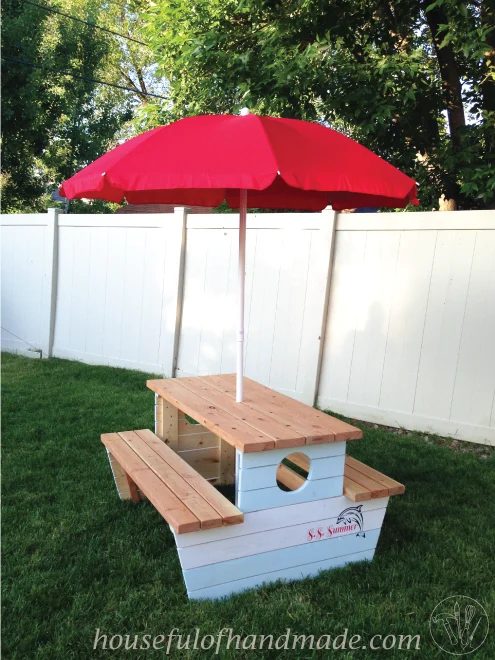 Nautical Kids Picnic Table Houseful of Handmade
