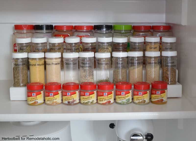 2 Tier Spice Rack With Spices And Club Bottles