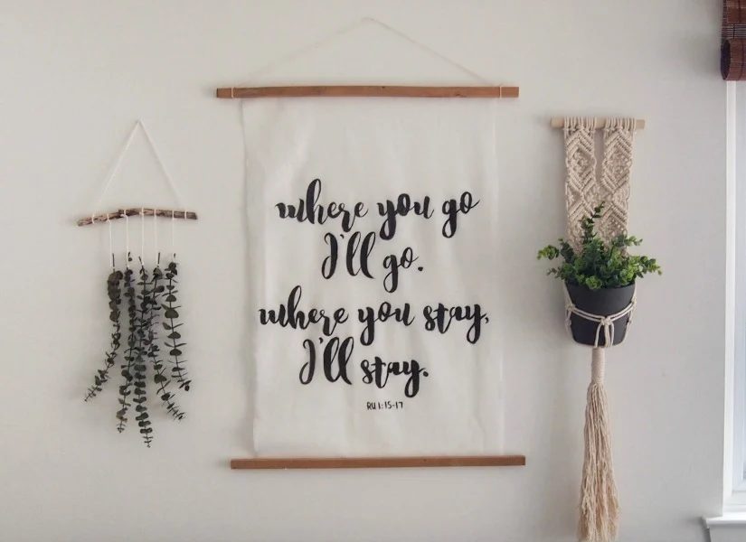 Large Scale Handmade Calligraphy Art {the straightforward way!}