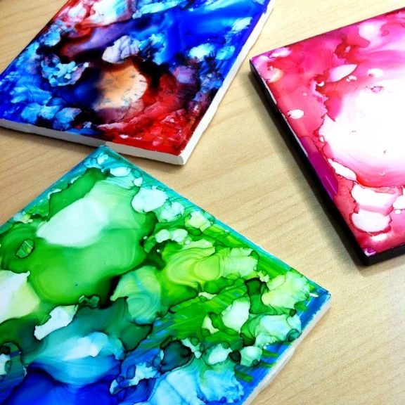 straightforward Art options for Kids Room Decor: colorful permanent marker tile art (Sharpie)