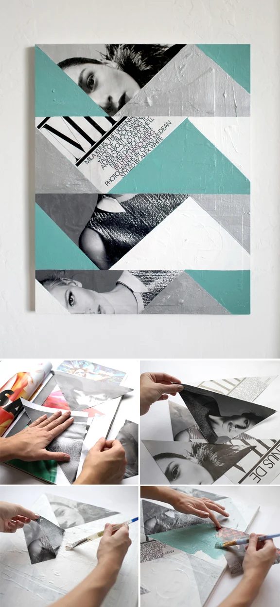 straightforward Art options for Kids Room Decor: straightforward handmade abstract photo art (Promise Tangeman Blog)