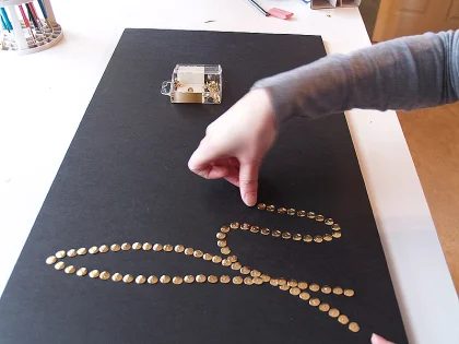 straightforward Art options for Kids Room Decor: handmade thumbtack word art