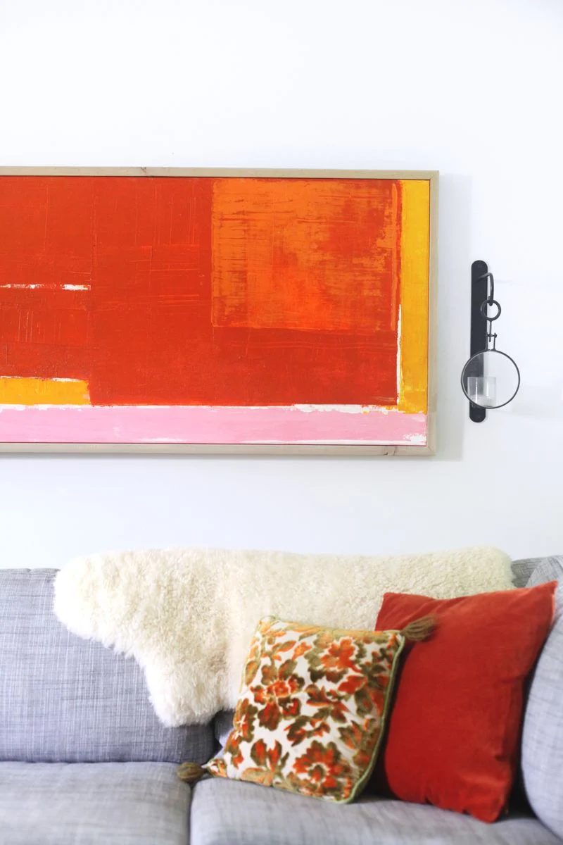 straightforward Art options for Kids Room Decor: straightforward abstract art handmade (A striking Mess)
