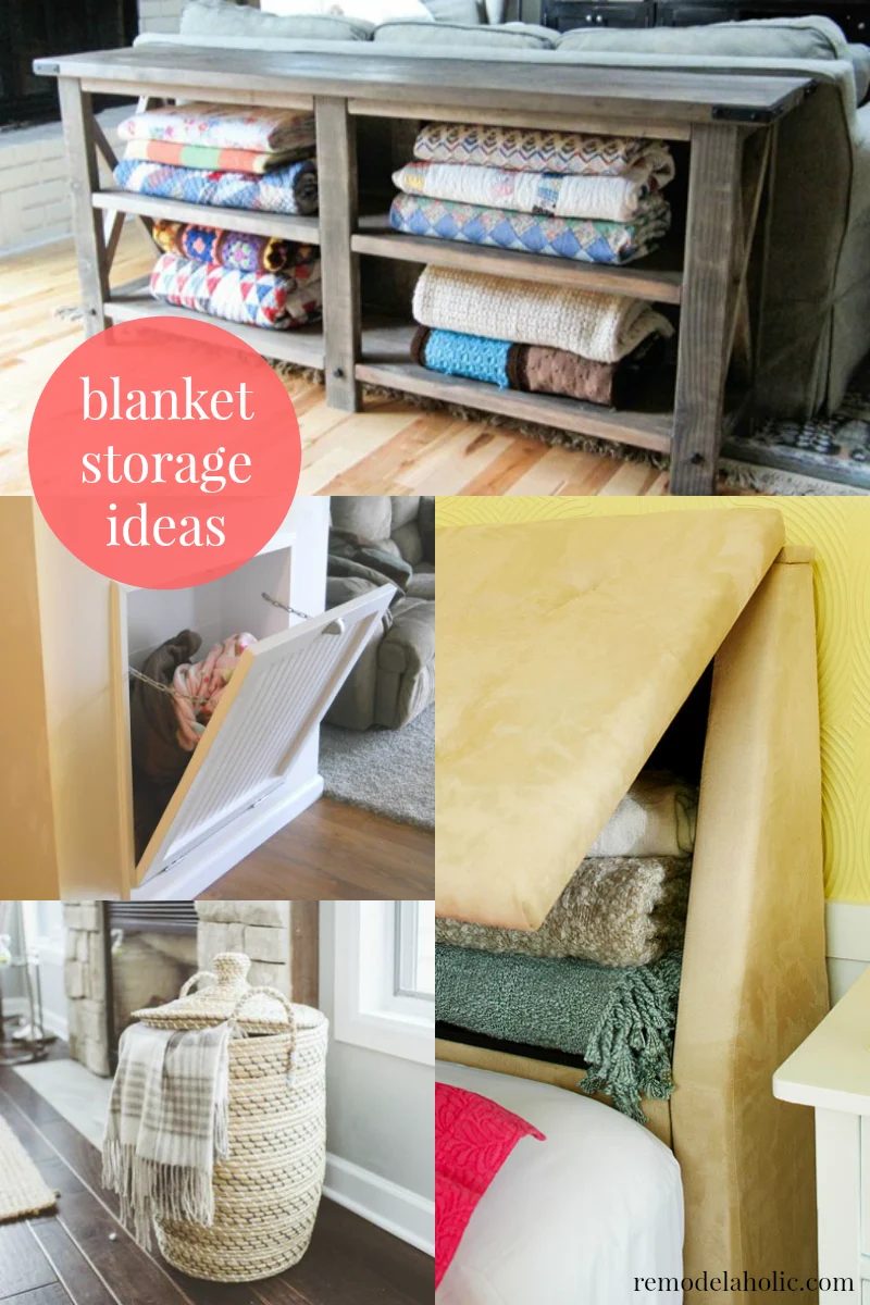 I need these in my family room! straightforward Ways to Store Blankets @Bekob
