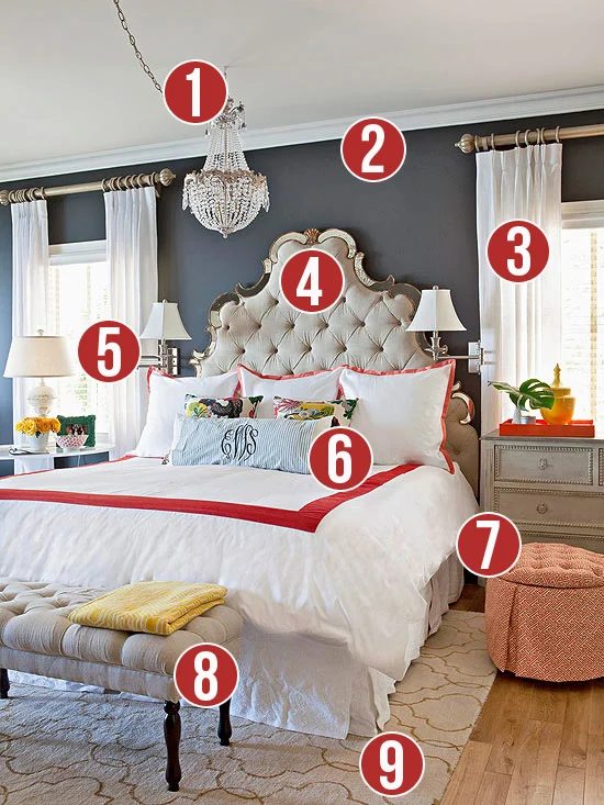 Get This Look - 9 Tips to Creating an Elegant Eclectic Bedroom Style from Bekob.com