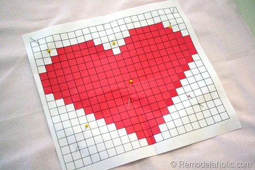 Valentine Pillow cover heart embroidery large scale pink red pillow heart (1)